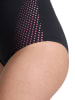 Arena Shape-Badeanzug in Schwarz/ Pink