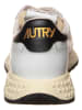 AUTRY Leren sneakers "Reelwind Low" wit/zwart