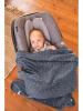 Lässig Decke in Dunkelblau - (L)80 x (B)80 cm - (L)80 x (B)80 cm