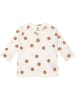 Lässig Longsleeve in Creme/ Hellbraun
