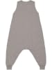 Lässig Schlafsack mit Füßen in Taupe - 2,5 TOG
