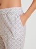 Calida Pyjama wit/blauw