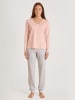 Calida Pyjama wit/blauw