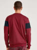 Calida Sweatshirt in Bordeaux/ Schwarz