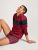 Calida Sweatshirt bordeaux/zwart
