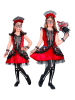 Carnival Party 3-częściowy kostium "Mujer dia de los Muertos" w kolorze czerwono-czarnym