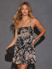 LA Angels Kleid in Schwarz/ Hellbraun