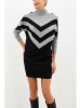 LA Angels Strickkleid in Grau/ Schwarz