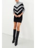 LA Angels Strickkleid in Grau/ Schwarz