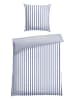 Schiesser Fijnbiber beddengoedset blauw/wit