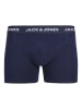 Jack & Jones Bokserki (3 pary) "Teo" w kolorze bordowym, oliwkowym i granatowym
