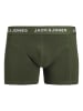 Jack & Jones 3-delige set: boxershorts "Teo" bordeaux/kaki/donkerblauw