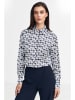 Nife Blouse blauw/wit