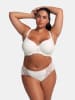 Dorina Pełne figi high waist  "Athena" w kolorze kremowym
