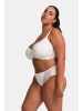 Dorina Pełne figi high waist  "Athena" w kolorze kremowym