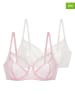 Dorina 2er-Set: Bügel-BHs "Jaylani" in Rosé/ Creme