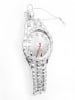 Krebs Glas Lauscha Glazen ornament zilverkleurig - (H)10 cm
