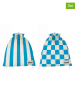 Playmobil 2er-Set: Reisebeutel in Weiß/ Blau - (B)30 x (H)40 cm