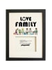 Playmobil Bilderrahmen "Love Family" in Schwarz - (B)30 x (H)40 cm