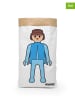 Playmobil 2er-Set: Aufbewahrungsbeutel "Playmobil Boy" in Weiß/ Blau - (H)90 cm