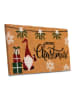 Hanse Home Kokos-deurmat ''Merry Christmas Gift'' lichtbruin/meerkleurig
