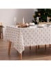 Mint Rugs Tafellaken "Christmas Maria" wit/zwart/goudkleurig