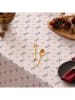 Mint Rugs Tafellaken "Christmas Maria" wit/zwart/goudkleurig