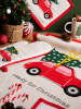 Trendy Kitchen by EXCÉLSA 3-delige Set "Ready for Christmas" crème/rood