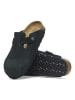 Birkenstock Leder-Pantoletten "Boston" in Schwarz