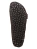 Birkenstock Leren slippers "Arizona" kaki - wijdte S