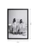 Folkifreckles Ingelijste kunstdruk "Penguins Bath" - (B)30 x (H)40 cm