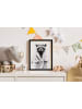 Folkifreckles Ingelijste kunstdruk "Racoon Bath" - (B)30 x (H)40 cm