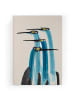 Folkifreckles Leinwand-Kunstdruck "Crane" - (B)40 x (H)60 cm