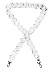 Charm Skórzany pasek w kolorze białym do torebki - 110 x 3 cm