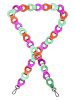 Charm Leren schouderriem meerkleurig - (L)110 x (B)3 cm