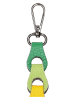 Charm Skórzany pasek w kolorze zielono-żółto-różowym do torebki - 135 x 2 cm