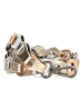 Charm Leren schouderriem zilverkleurig/goudkleurig - (L)110 x (B)2 cm