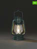 Konstsmide LED-Sturmlaterne in Grün/ Warmweiß - (B)10 x (H)15,5 x (T)8 cm