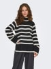 JDY Pullover in Anthrazit/ Creme