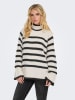JDY Pullover in Creme/ Schwarz