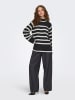 JDY Pullover in Anthrazit/ Creme