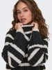 JDY Pullover in Anthrazit/ Creme