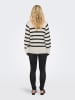 JDY Pullover in Creme/ Anthrazit