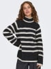 JDY Pullover in Anthrazit/ Creme