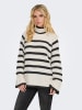 JDY Sweter w kolorze kremowo-antracytowym