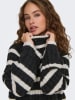 JDY Pullover in Anthrazit/ Creme