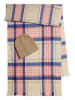 Pieces Sjaal beige/lichtroze/donkerblauw - (L)180 x (B)55