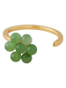 Design Letters Vergulde ring ''My Flower'' met edelstenen