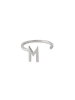 Design Letters Zilveren ring "M"