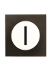 Design Letters Wandhaak "I" zwart - (B)9 x (H)14 cm